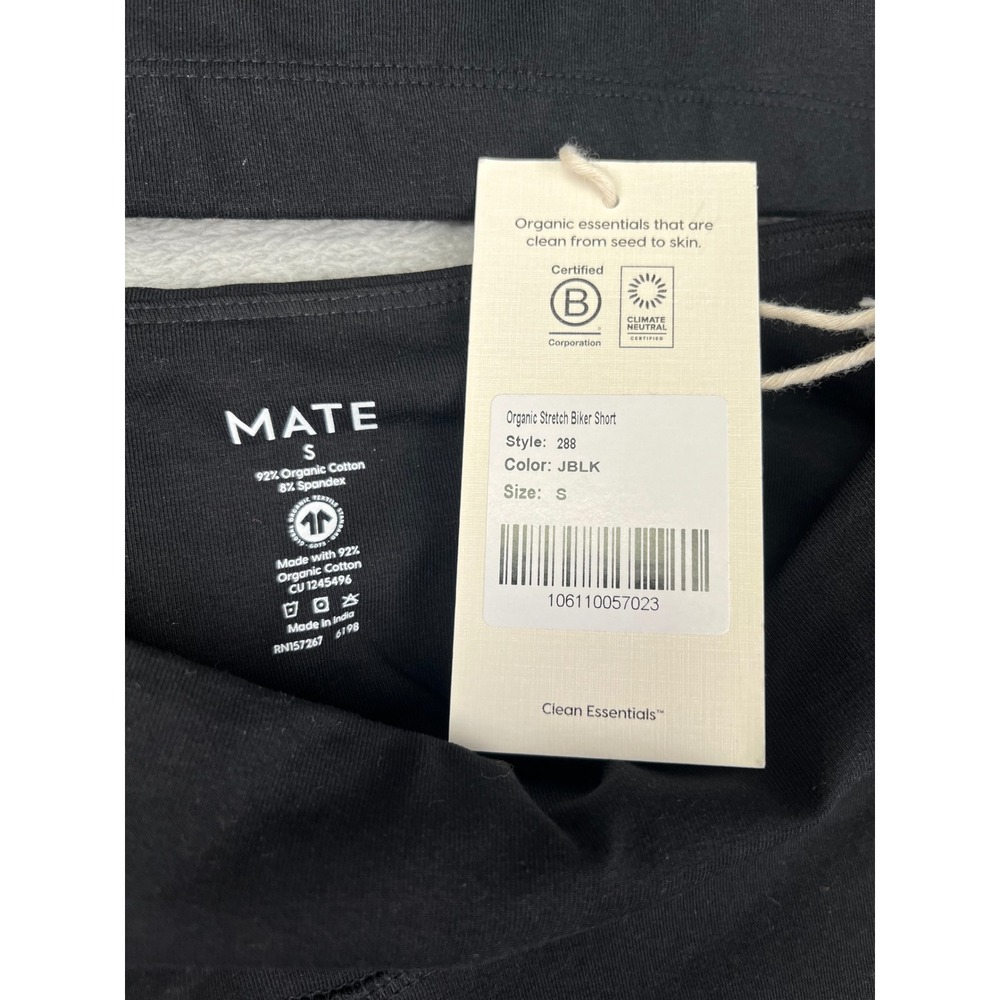 MATE The Label Organic Biker Shorts & Sports Bra Set Activewear Size S - Picture 3 of 12